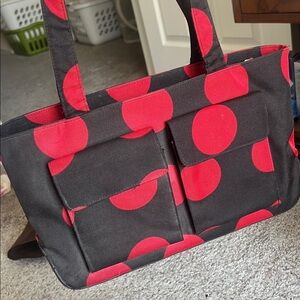 Red Polka Dot Tote Bag